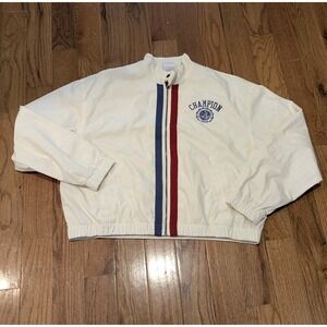 Y2K Americana Varsity Champion Windbreaker Jacket Retro Preppy XL